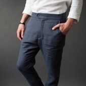Comfy Classics Linen Pants for Men - Breathable Summer Chino Trousers - Beach Wedding Dress Pants