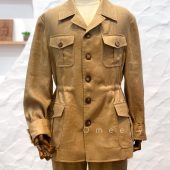 Fall Linen Jacket Men Linen Safari Jacket Men Coffee Brown Jacket Men Handmade Linen Blazer Men Linen Coat Men Vintage Blazer Gifts For Him