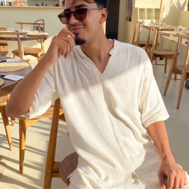 Men's 100% Linen Shirt and Pants Set - Premium Flax Fabric, Casual Tunic and Trousers - Organic Comfortable Spring/Summer Outfit