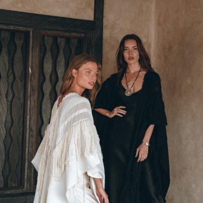 Bohemian Black Long Poncho Maternity Robe Ceremony Cover