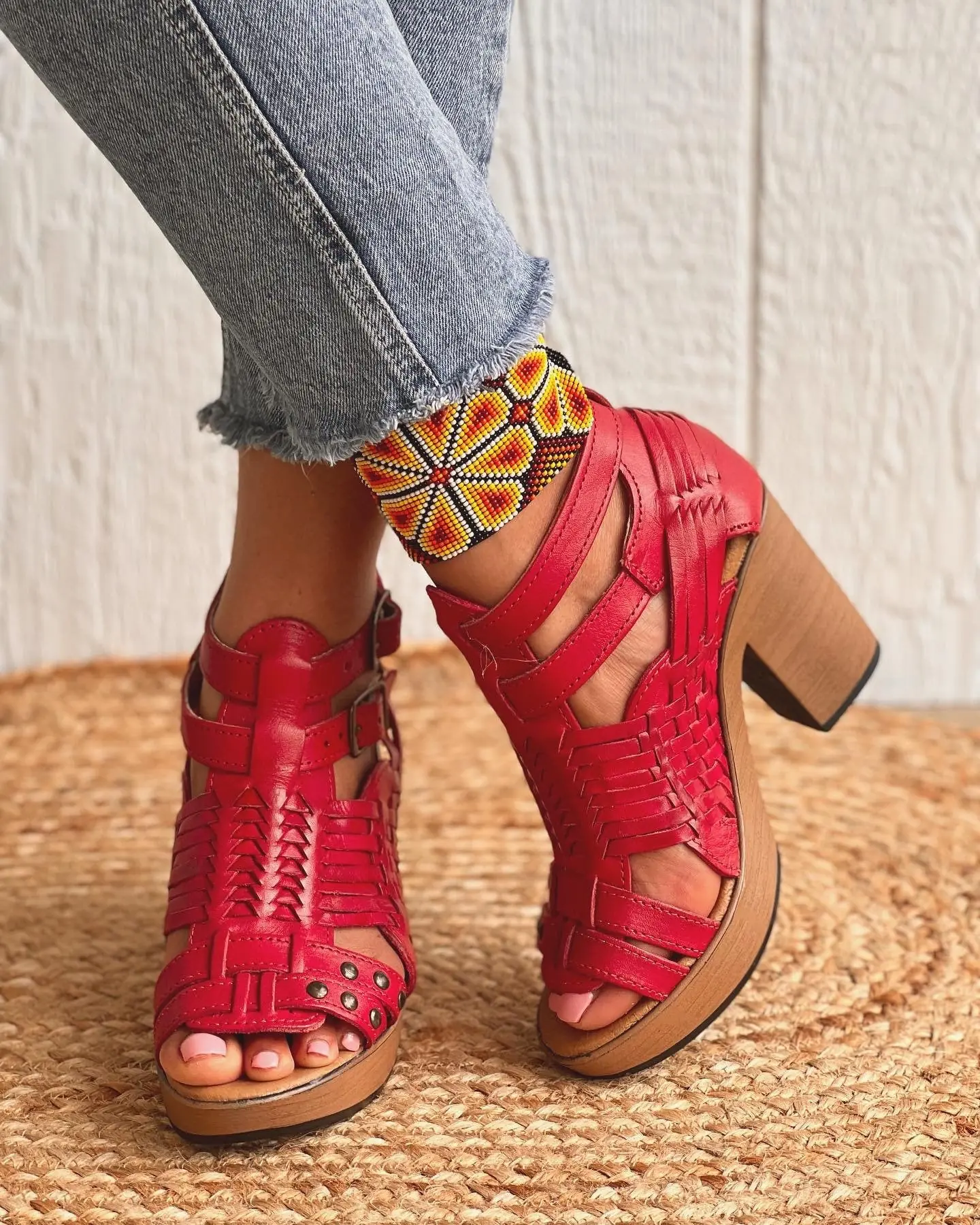Huarache Sandal Mexican Style Boho Hippie All Sizes
